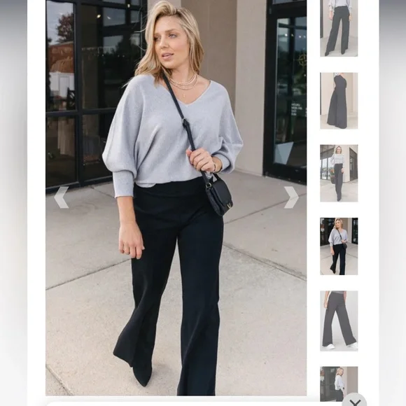 Spanx© THE PERFECT WIDE LEG PANT IN BLACK
